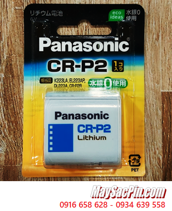 Pin Panasonic CR-P2; Pin CR-P2; Pin 6v Lithium Panasonic CR-P2 Nội địa Nhật -Chữ Nhật (Vỉ 1viên)